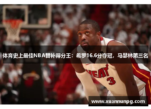 体育史上最佳NBA替补得分王：希罗16.6分夺冠，马瑟林第三名